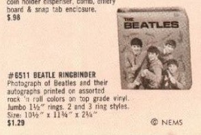Advert for the Beatles Binders