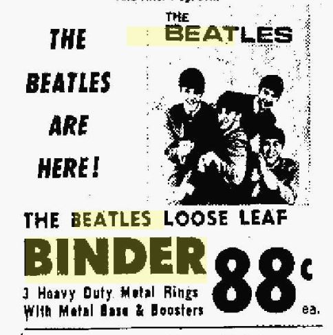 Beatles Binder Advert